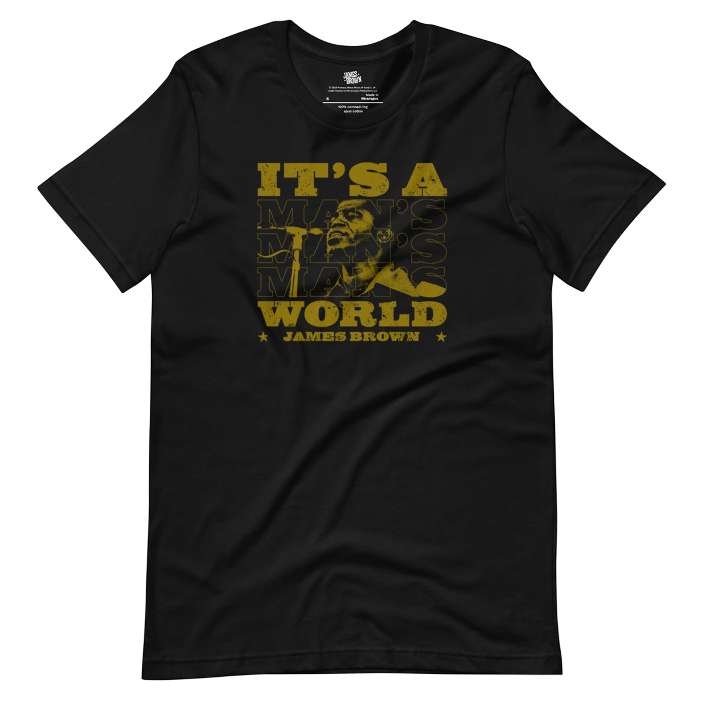 James Brown It's A Man's World Block Text T-Shirt