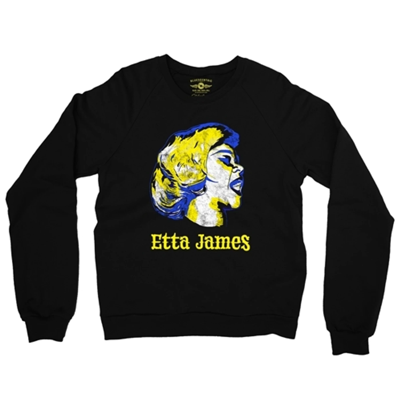 Etta James Vintage Grain Portrait Crewneck Sweatshirt