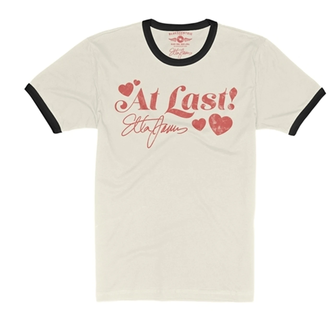 Etta James At Last Hearts Ringer T-Shirt