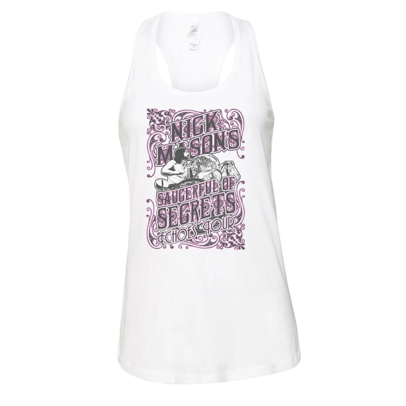 Nick Mason's Saucerful of Secrets NMSOS Flourish Ladies White Tank