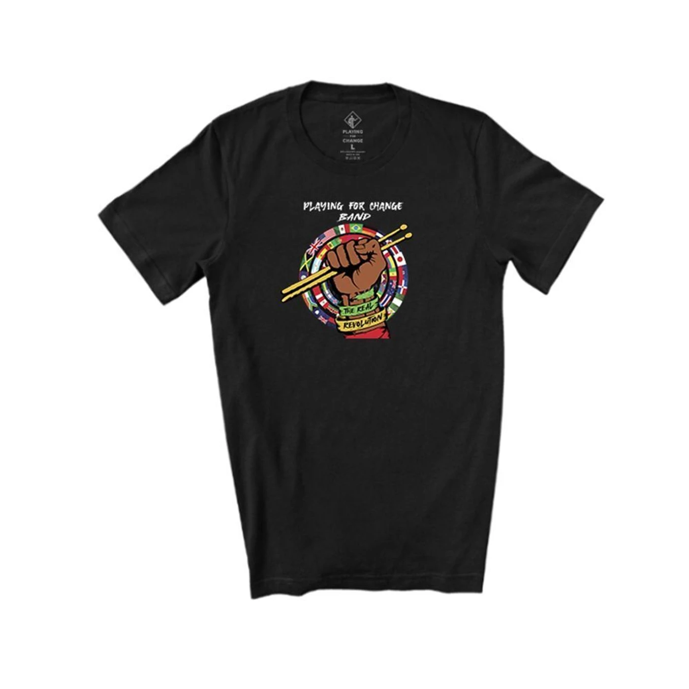 Playing For Change The Real Revolution Heather Black T-Shirt