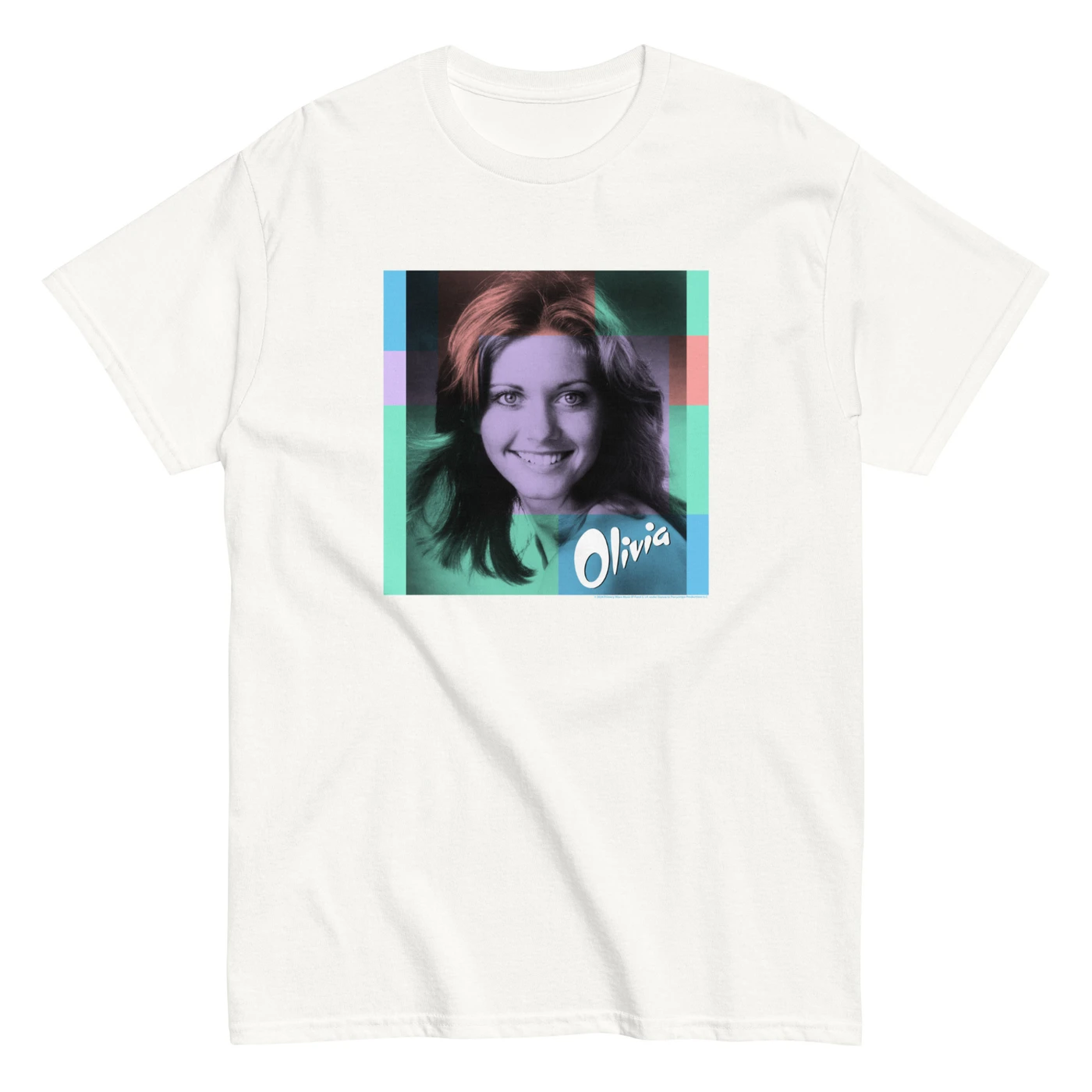 Olivia Newton-John Color Block T-Shirt