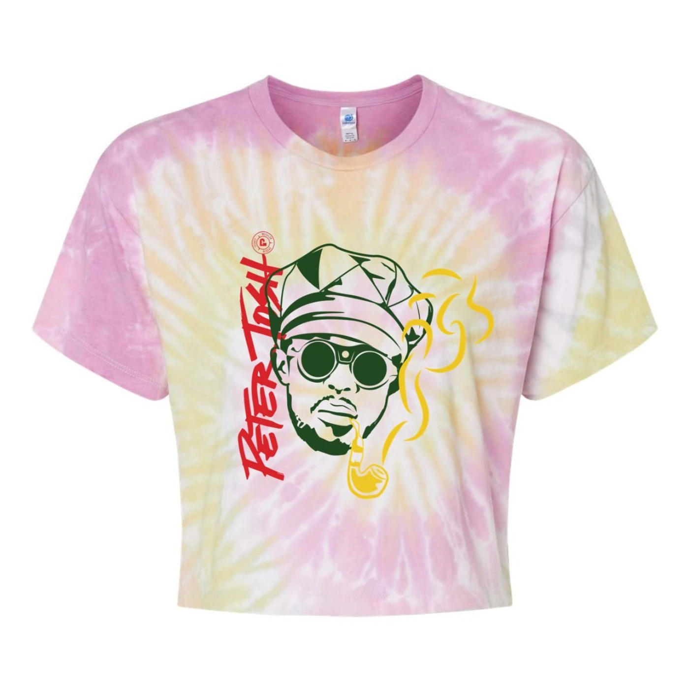 Peter Tosh Diamond Cropped Tie-Dye T-Shirt