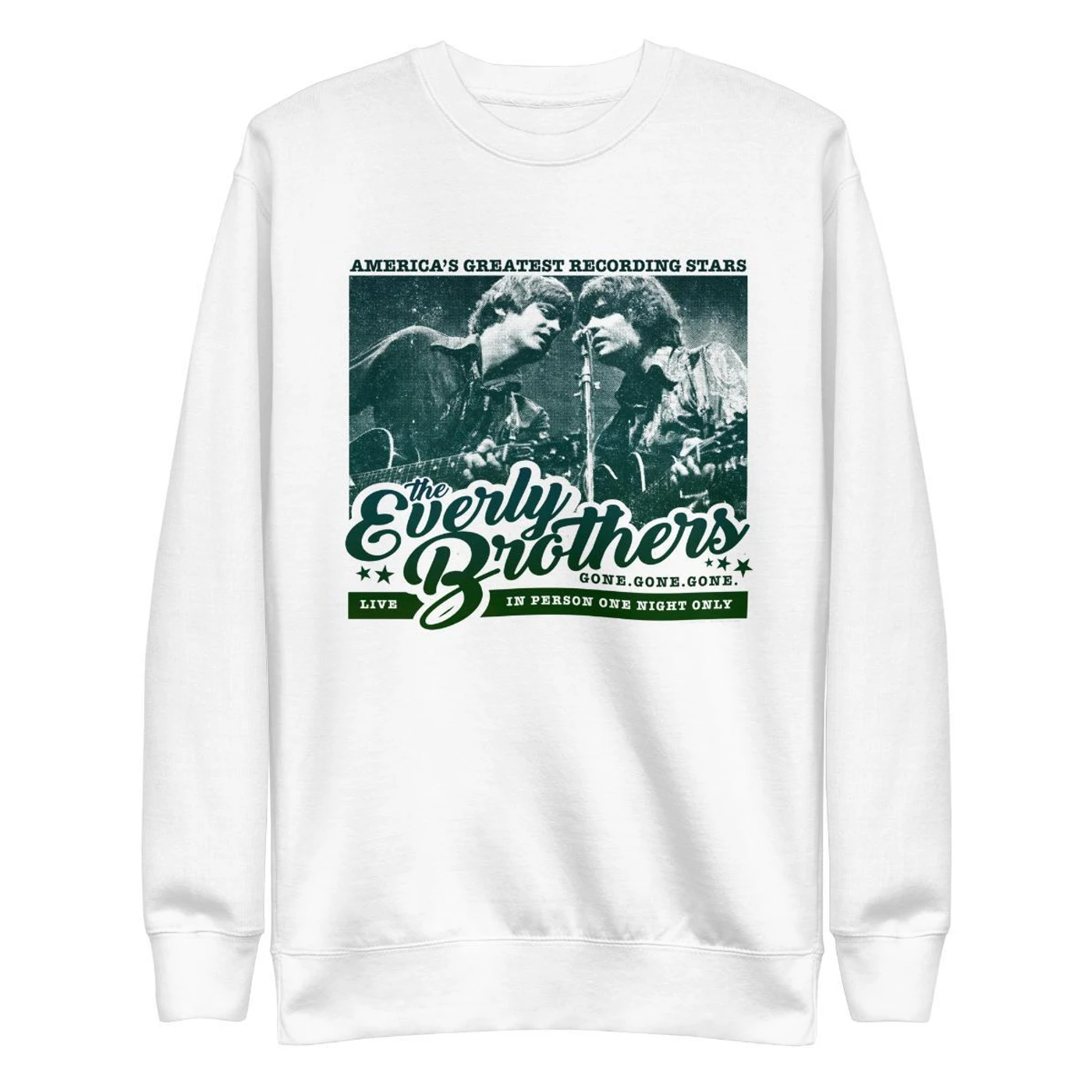 The Everly Brothers America's Greatest Recording Stars Crewneck Sweatshirt