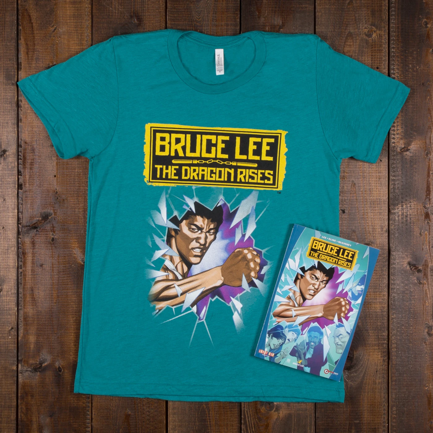 Bruce Lee The Dragon Rises Trade Paperback + T-Shirt Bundle