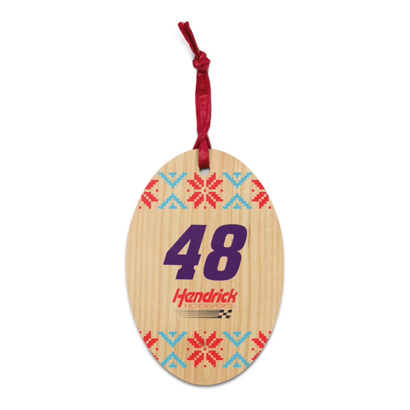 Hendrick Motorsports Alex Bowman #48 Ugly Sweater Wooden Ornament