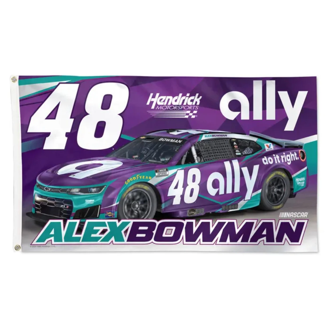 Hendrick Motorsports Alex Bowman #48 Ally Deluxe 3' x 5' Flag
