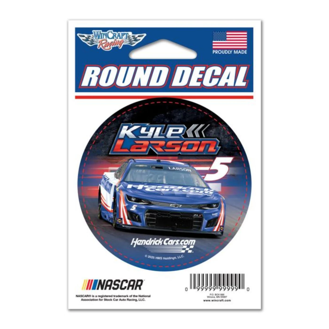 Hendrick Motorsports Kyle Larson #5 HendrickCars.com Round Vinyl Decal