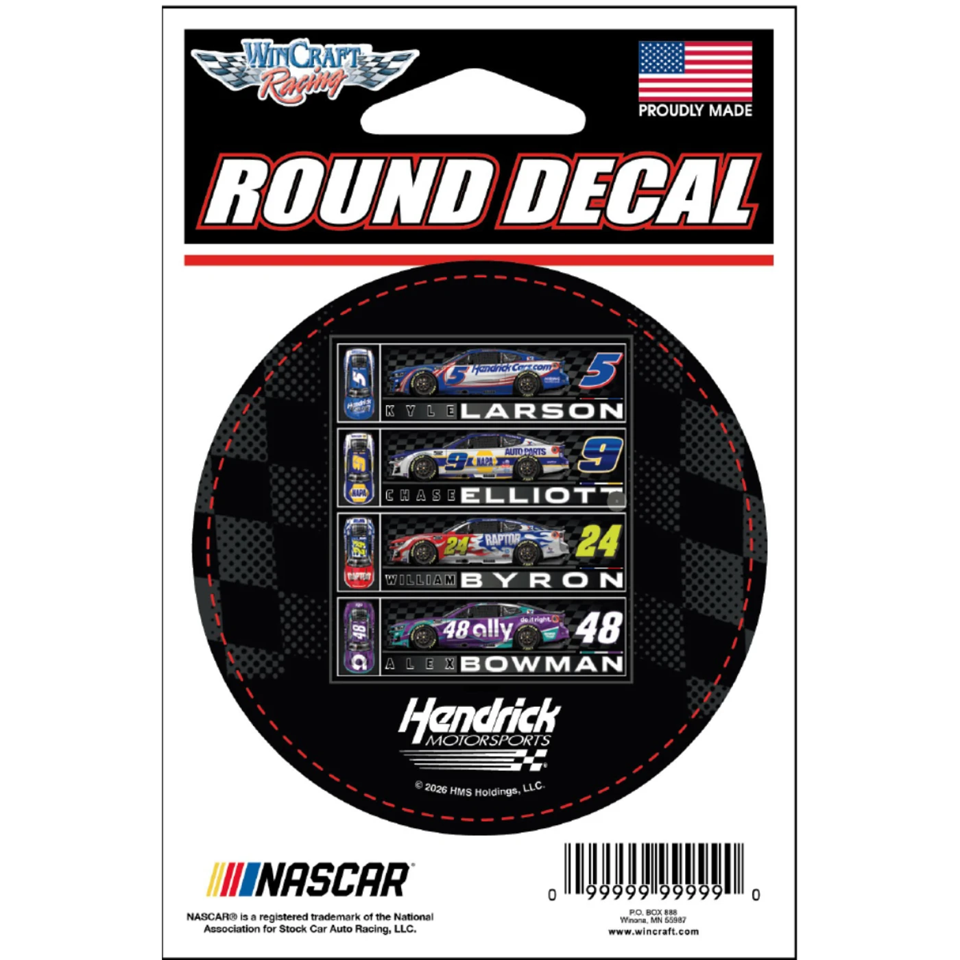 Hendrick Motorsports 2026 4-Car Decal