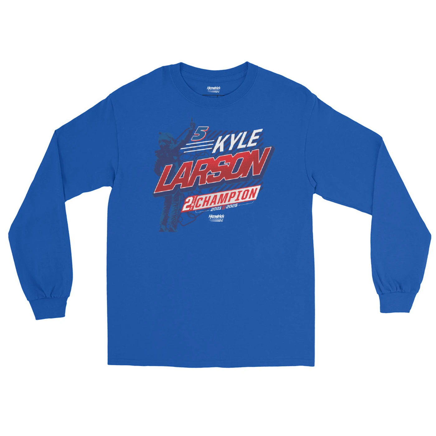 Hendrick Motorsports Kyle Larson 2x Champion Driver Long Sleeve T-Shirt