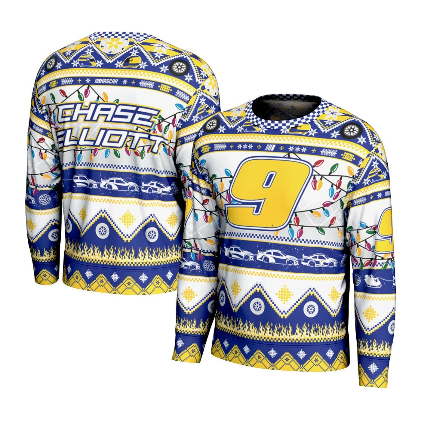 Hendrick Motorsports Chase Elliott #9 Sublimated Holiday Sweater