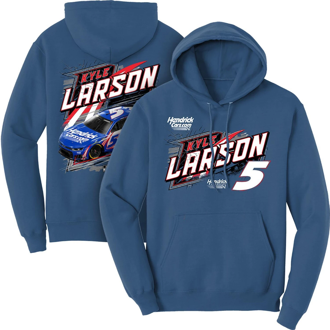 Hendrick Motorsports Kyle Larson #5 HendrickCars.com Neptune Blue Hoodie