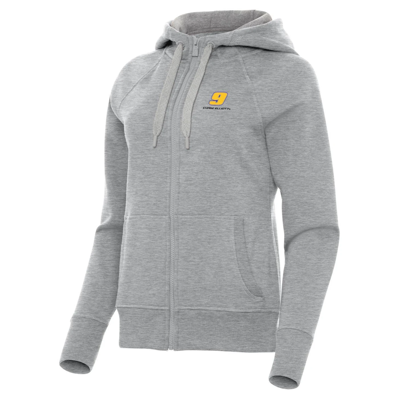Hendrick Motorsports Chase Elliott #9 Women's Victory FZ Hoodie - Grey Heather