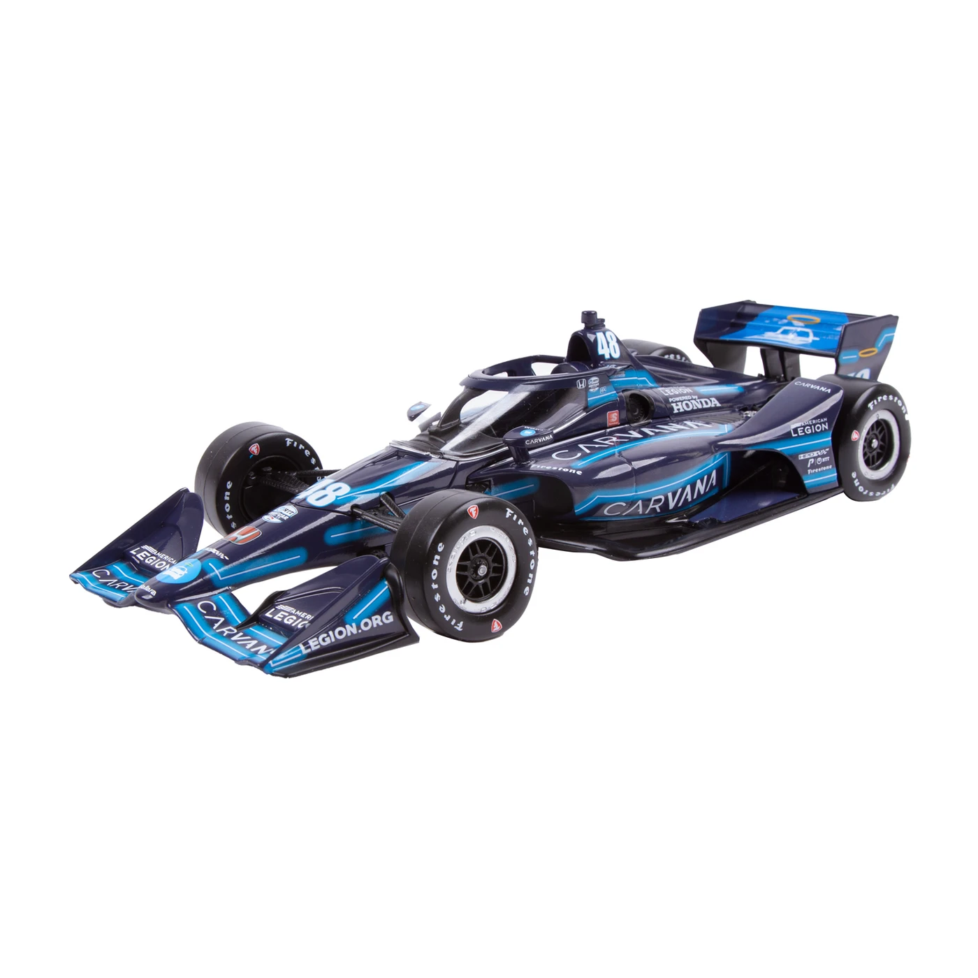 Autographed Jimmie Johnson Carvana Blue Steel #48 1:18 Diecast