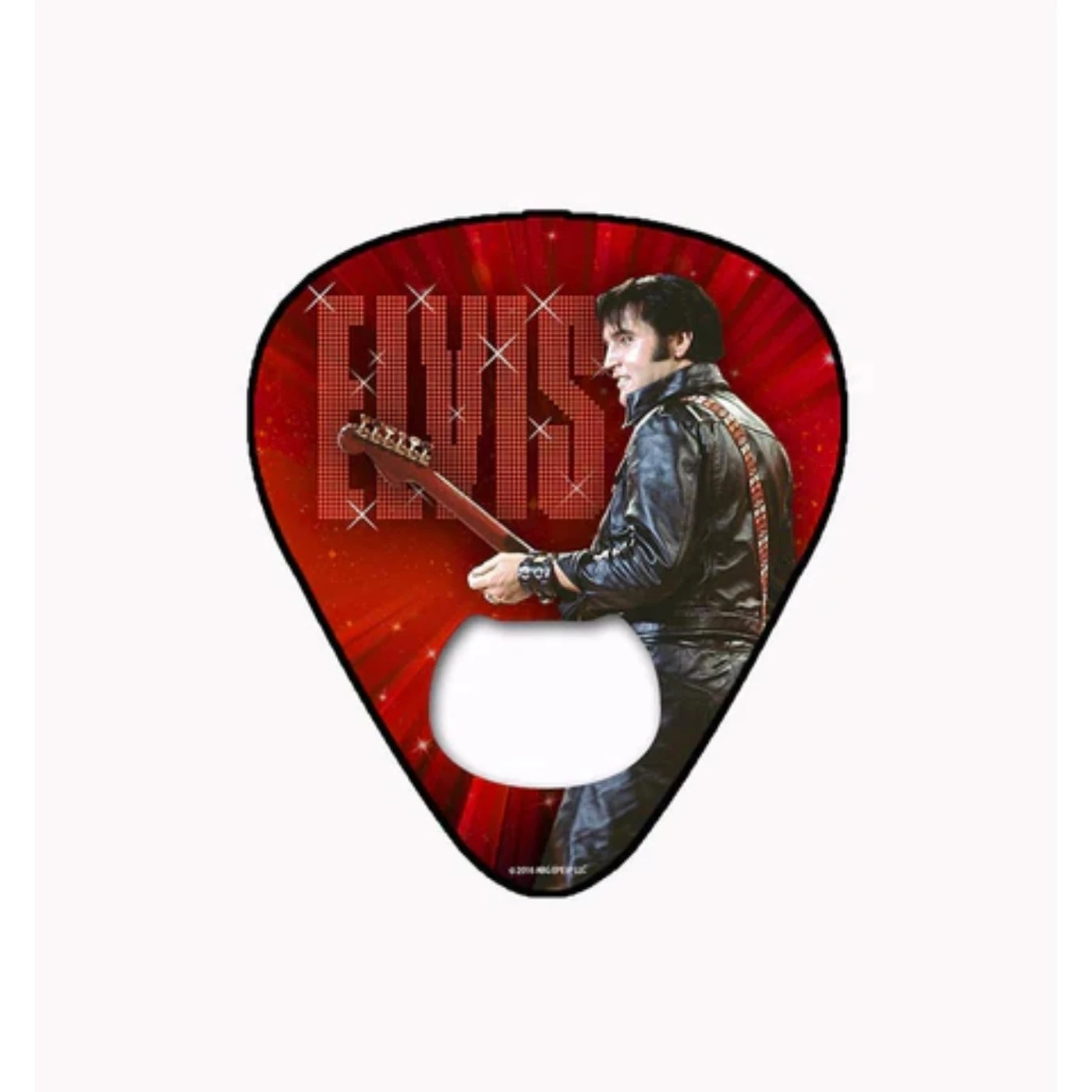 Elvis Presley Guitar Pick '68 Bottle Opener and Magnet