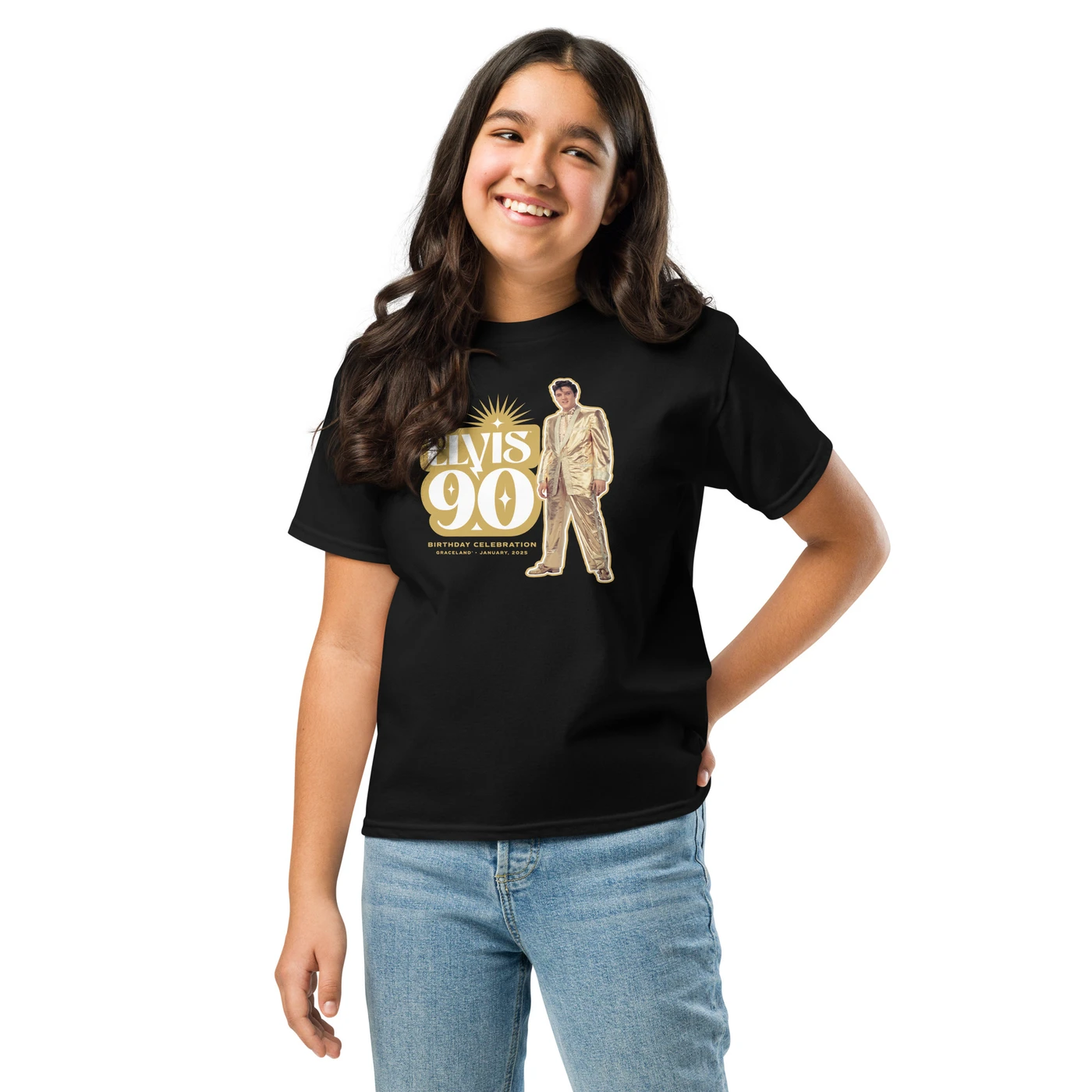 Elvis Presley 90th Birthday Youth T-Shirt