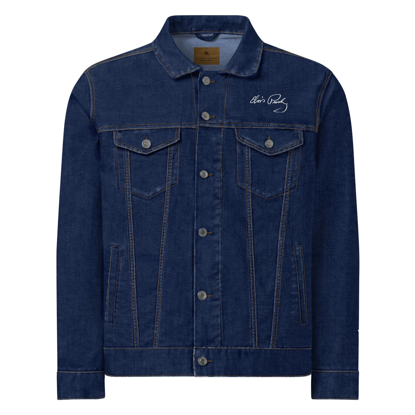 I Heart Elvis Presley Embroidered Unisex Denim Jacket