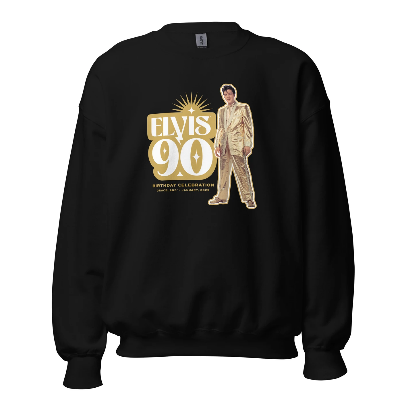 Elvis Presley 90th Birthday Unisex Crewneck Sweatshirt