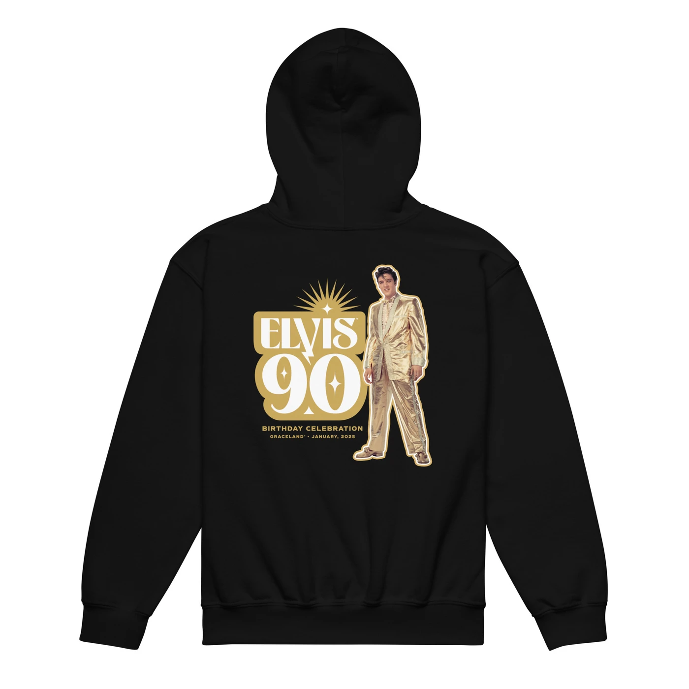 Elvis Presley 90th Birthday Youth Pullover Hoodie