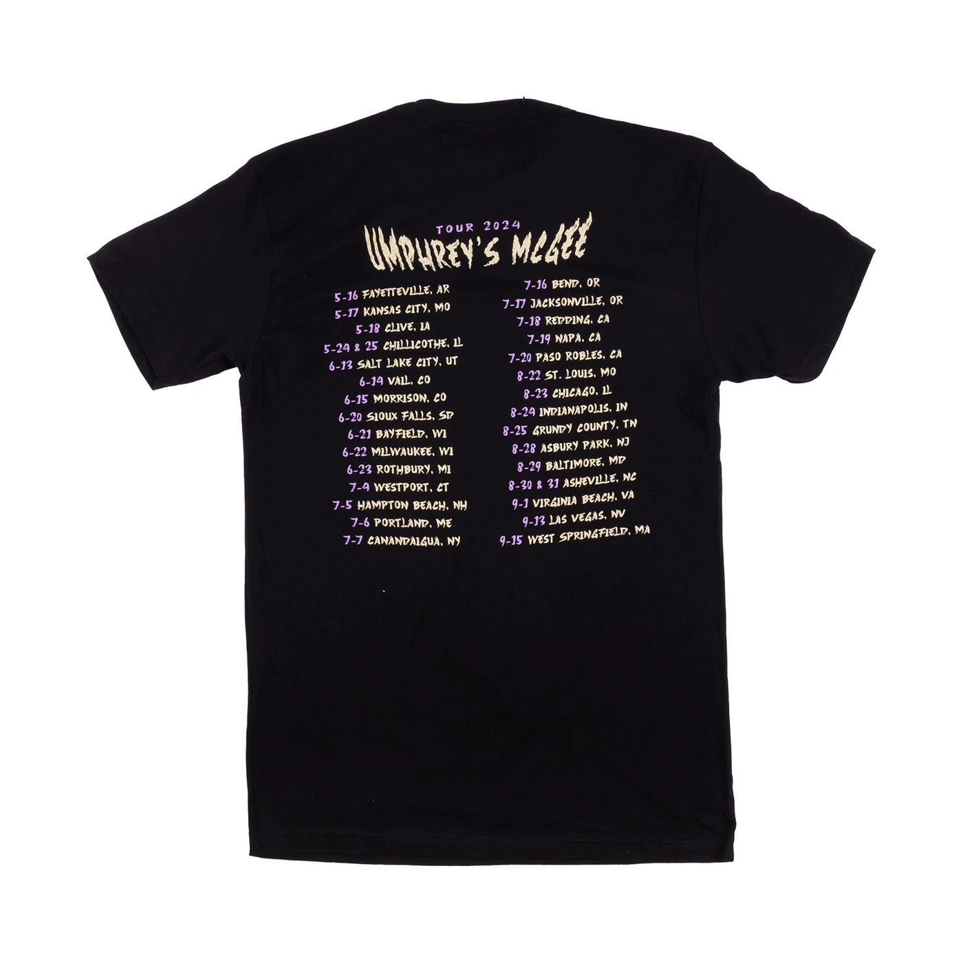 Umphrey's McGee Pyramid Hourglass 2024 Tour Tee