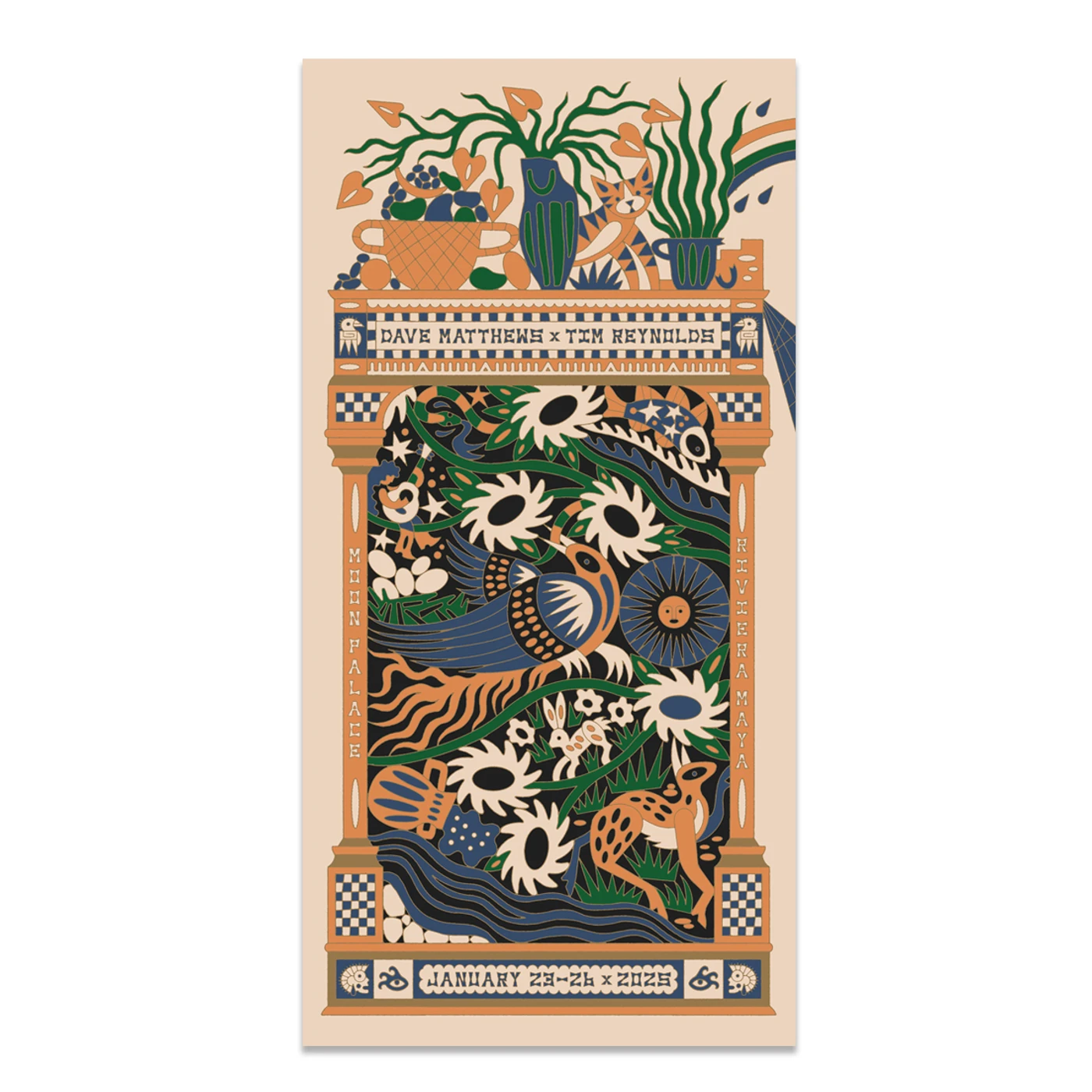 Dave Matthews Band Dave & Tim 2025 Event Poster - Triptych N1 Panel