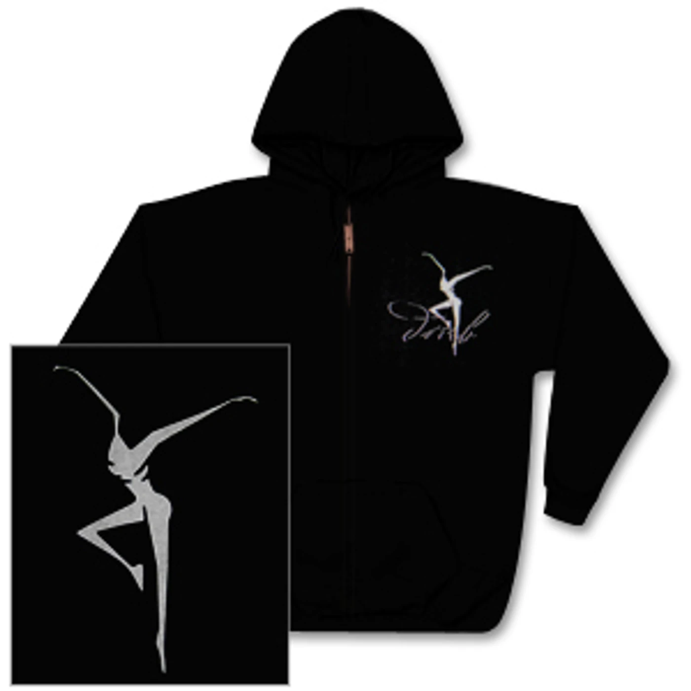 Dave Matthews Band Silver Fire Dancer Zip Up Hoodie