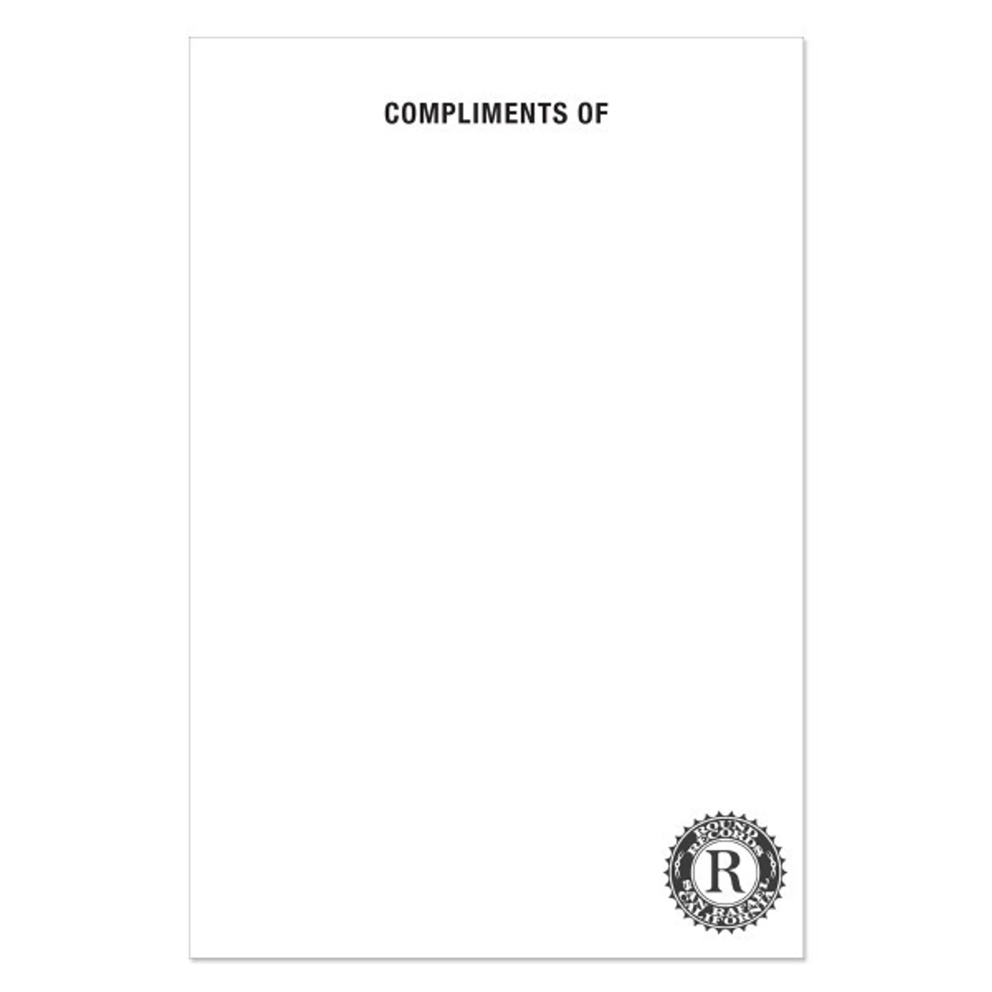 Jerry Garcia Round Records Notepad