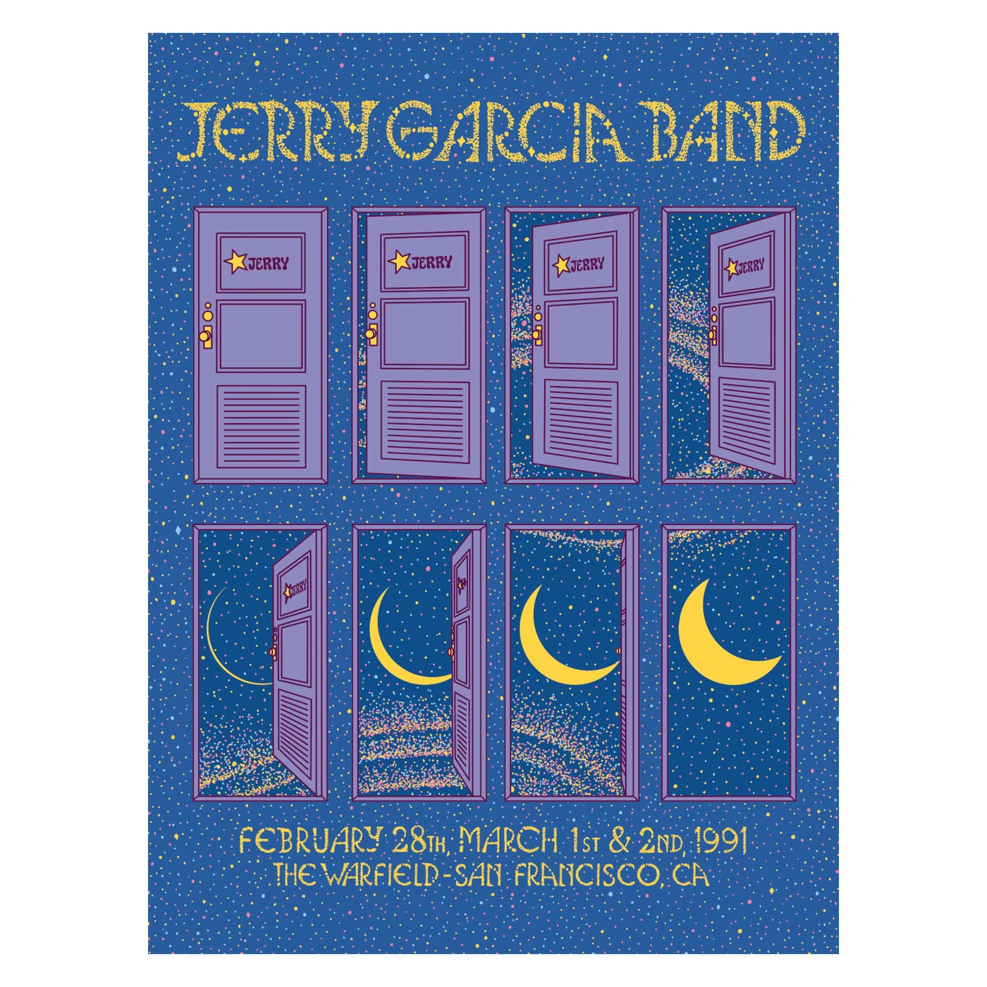 Jerry Garcia Live at The Warfield Limited Edition Poster