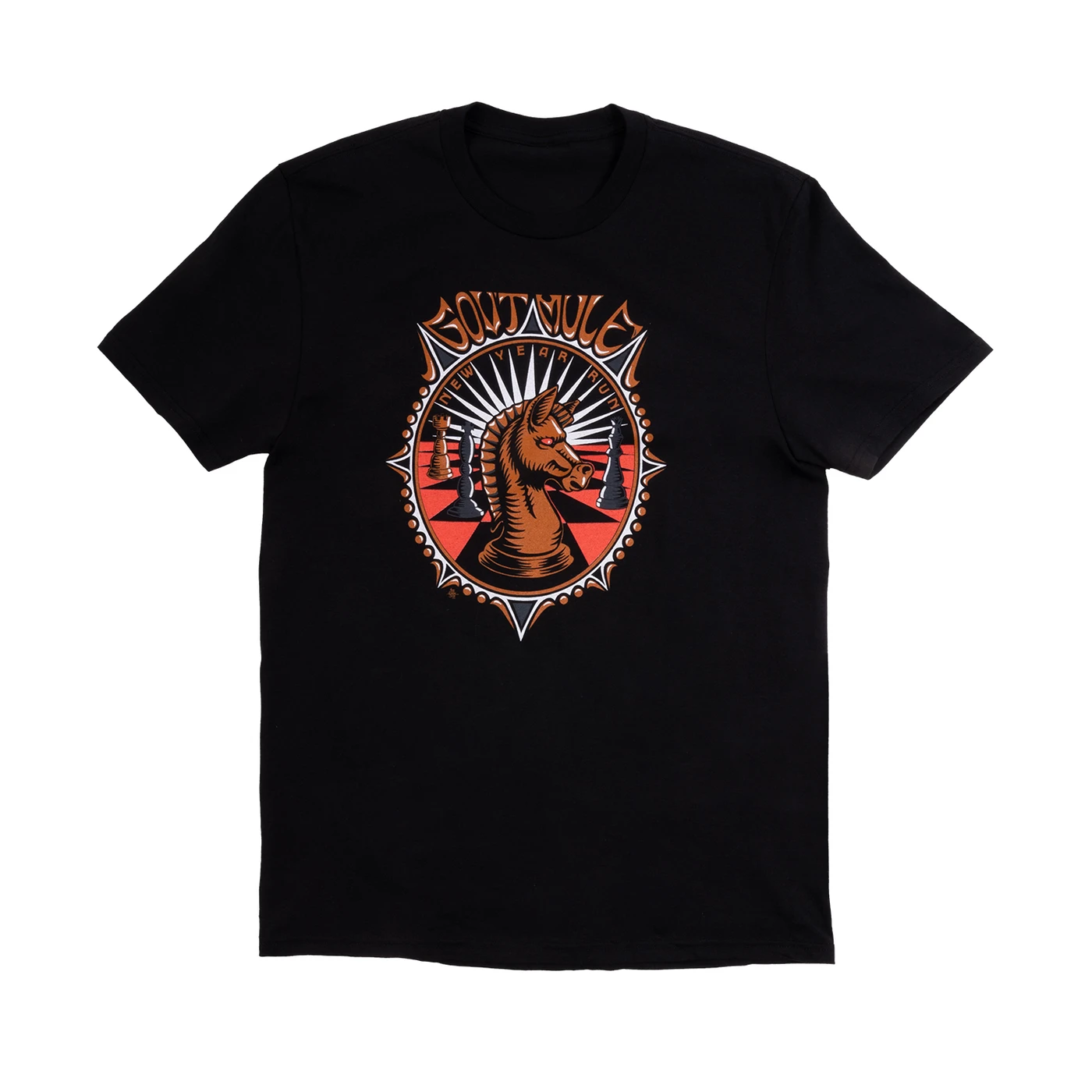 Gov't Mule 2023-2024 New Year's Run Chess Logo T-shirt