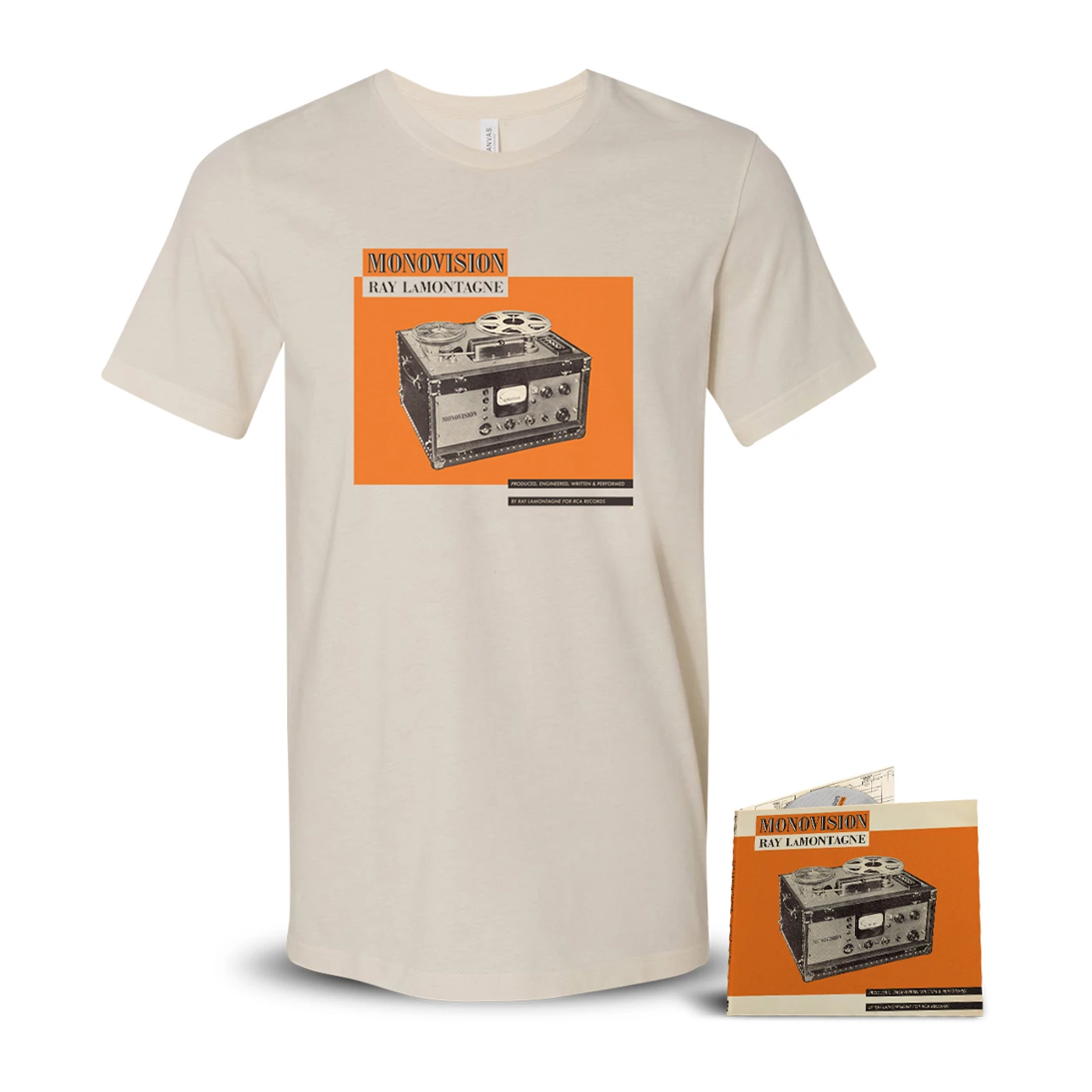 Ray LaMontagne AUTOGRAPHED Monovision CD + T-Shirt + Digital Download
