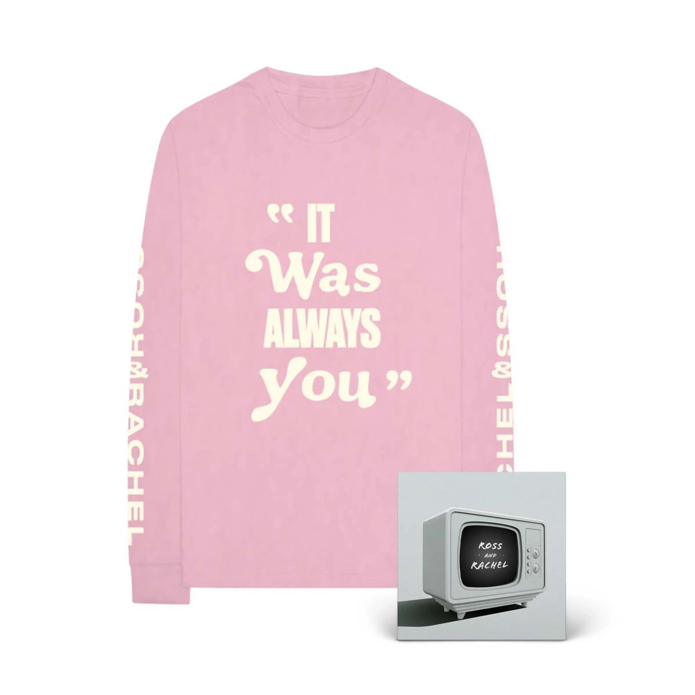 Jake Miller ROSS & RACHEL Pink Long-Sleeve T-Shirt + Digital Single Download