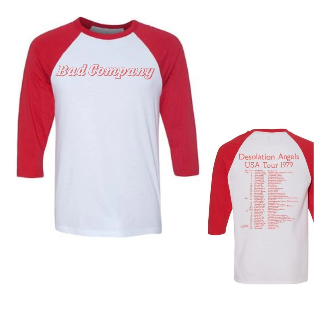 Bad Company Desolation Angels Tour Raglan