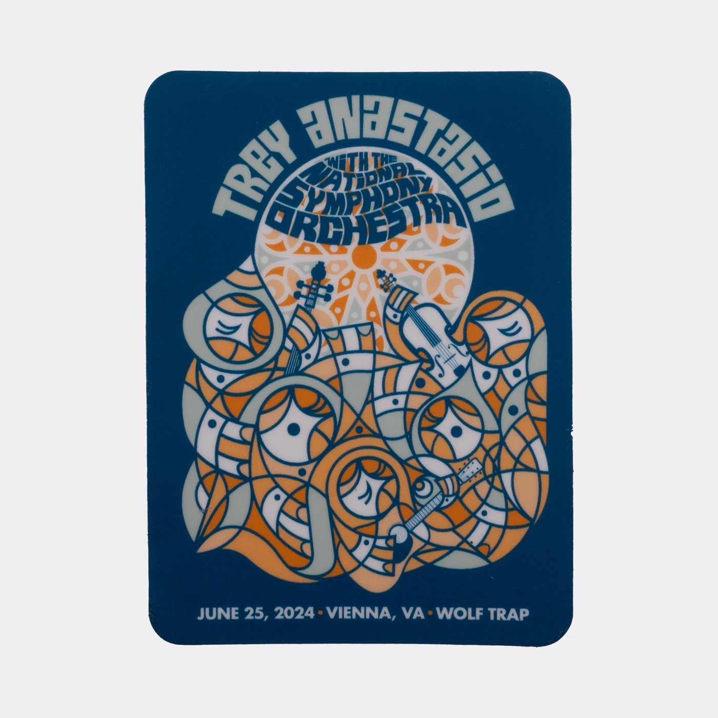 Phish EVENT STICKER - WOLF TRAP 2024 - SYMPHONIC FIGURES