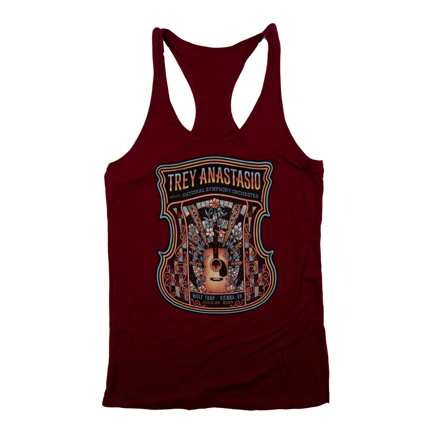 Phish WOMEN'S WOLF TRAP 2024 EVENT TANK - STAINED GLASS