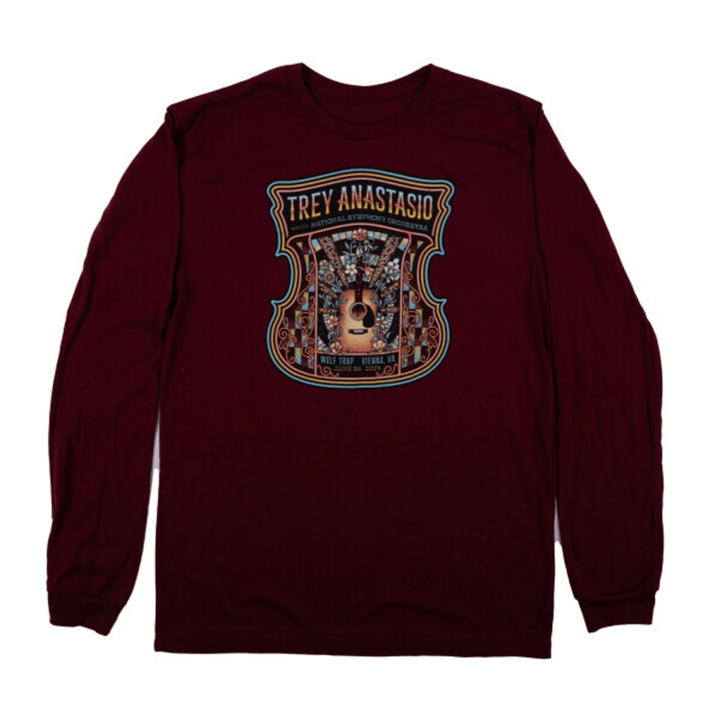 Phish WOLF TRAP 2024 EVENT LONGSLEEVE - STAINED GLASS