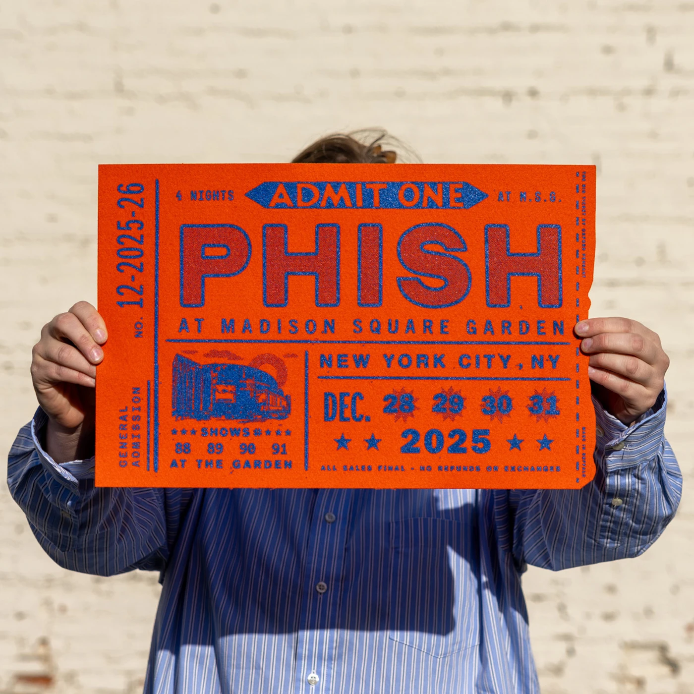 Phish Oxford Pennant New Years Run 25 Big Ticket