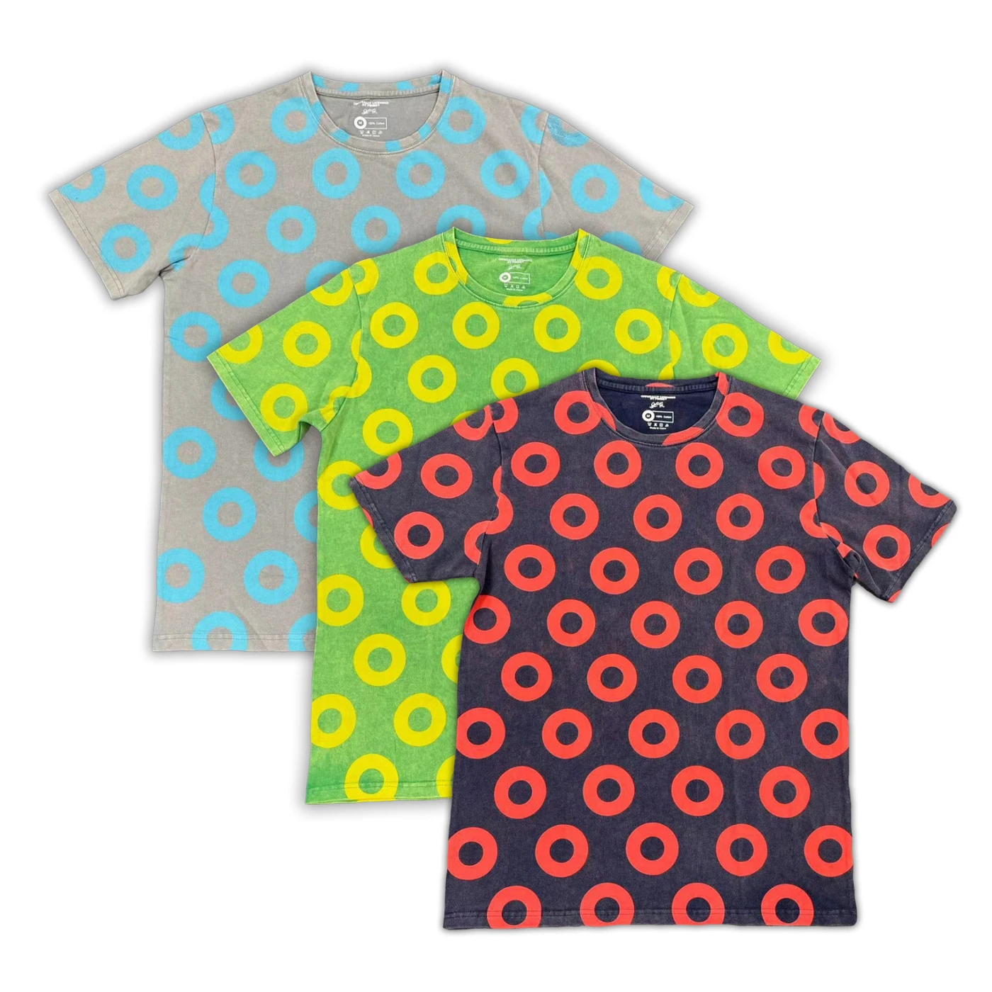 Phish Fishman Donuts Acid Wash Tee