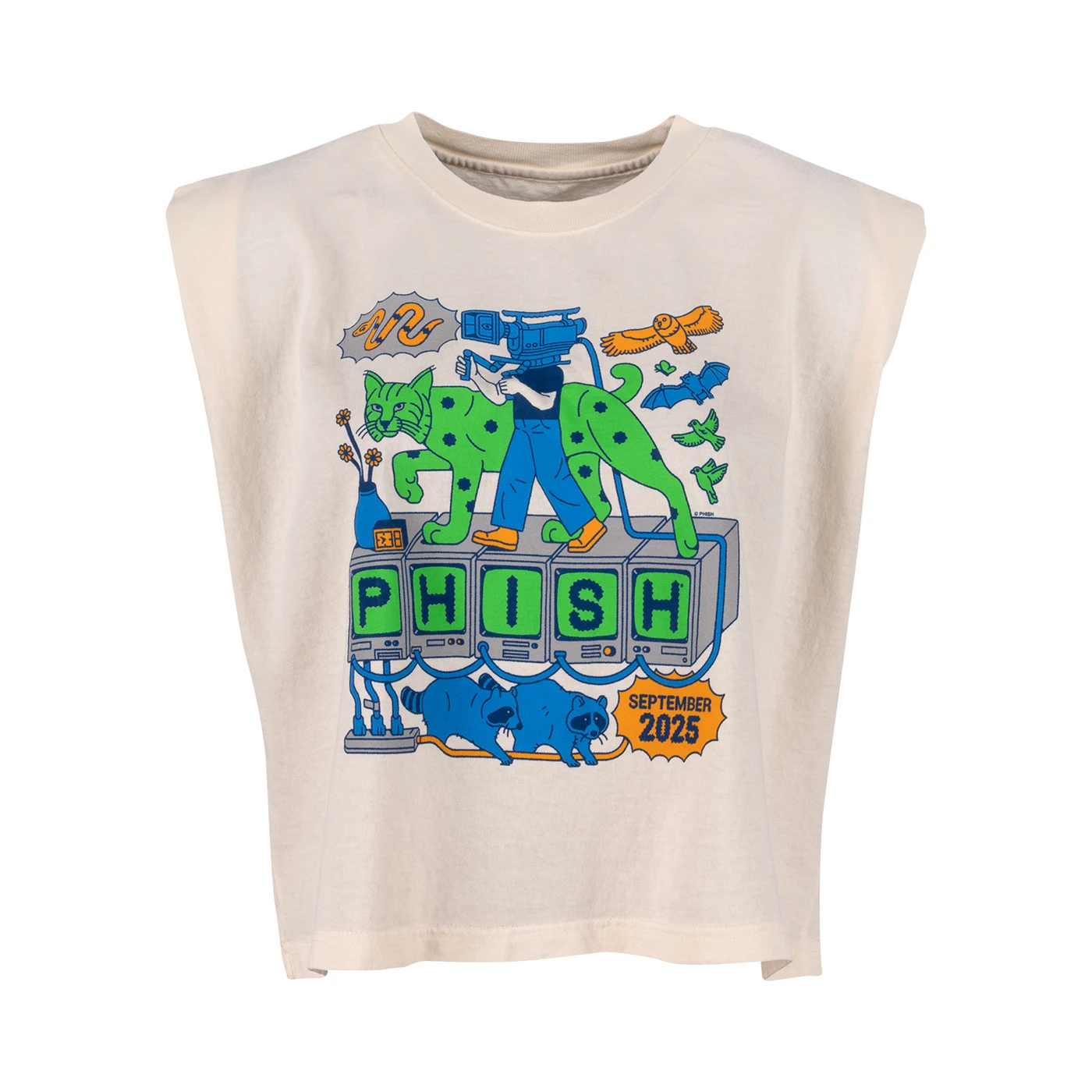 Phish Women's Bobcat Broadcast Tour Muscle Tee