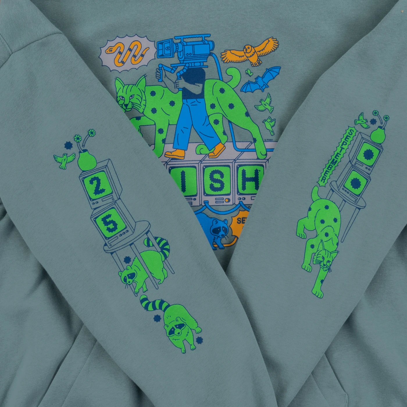 Phish Bobcat Broadcast September Tour Pullover Hoodie