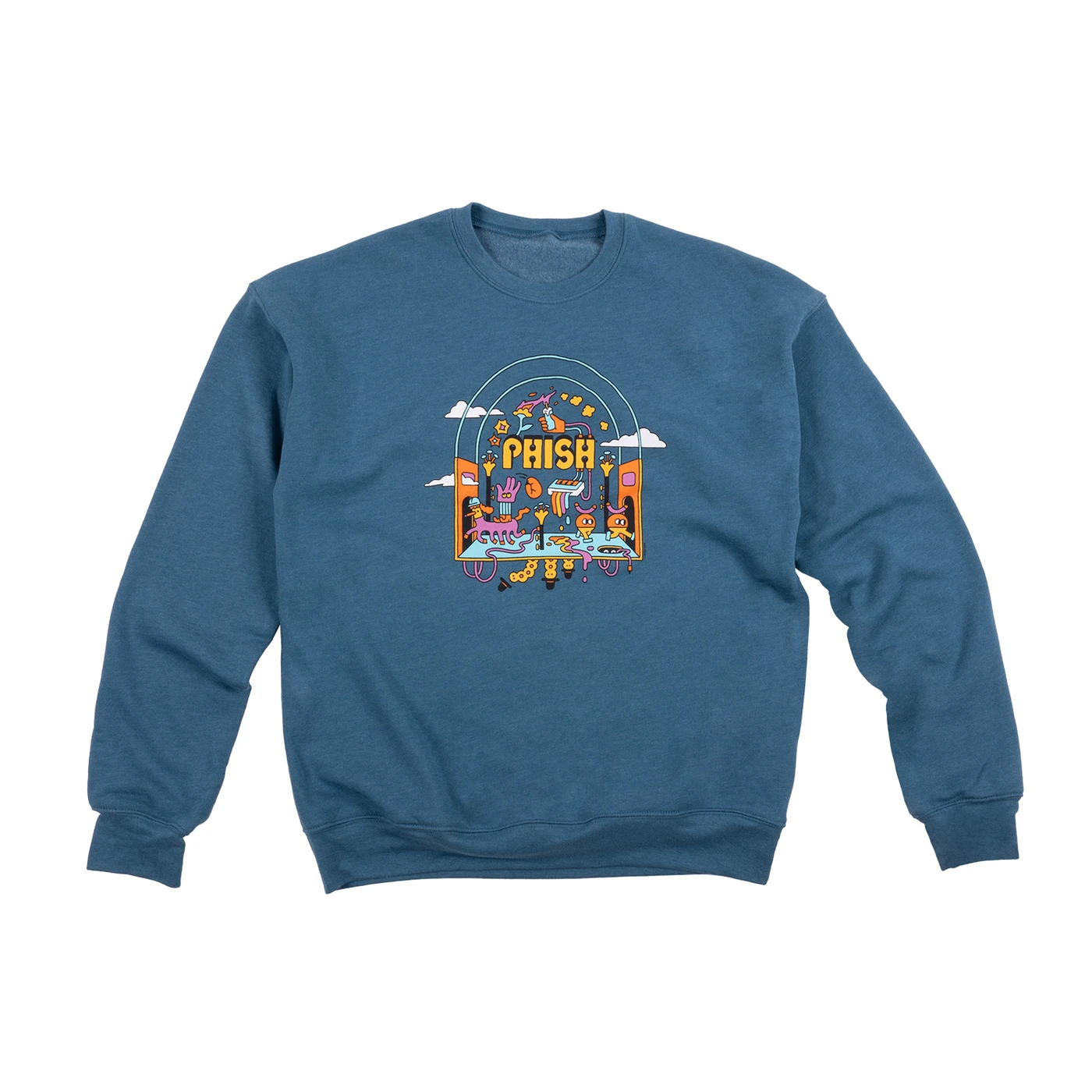 Phish Synthesis Crew Neck Sweatshirt on Heather Deep Teal