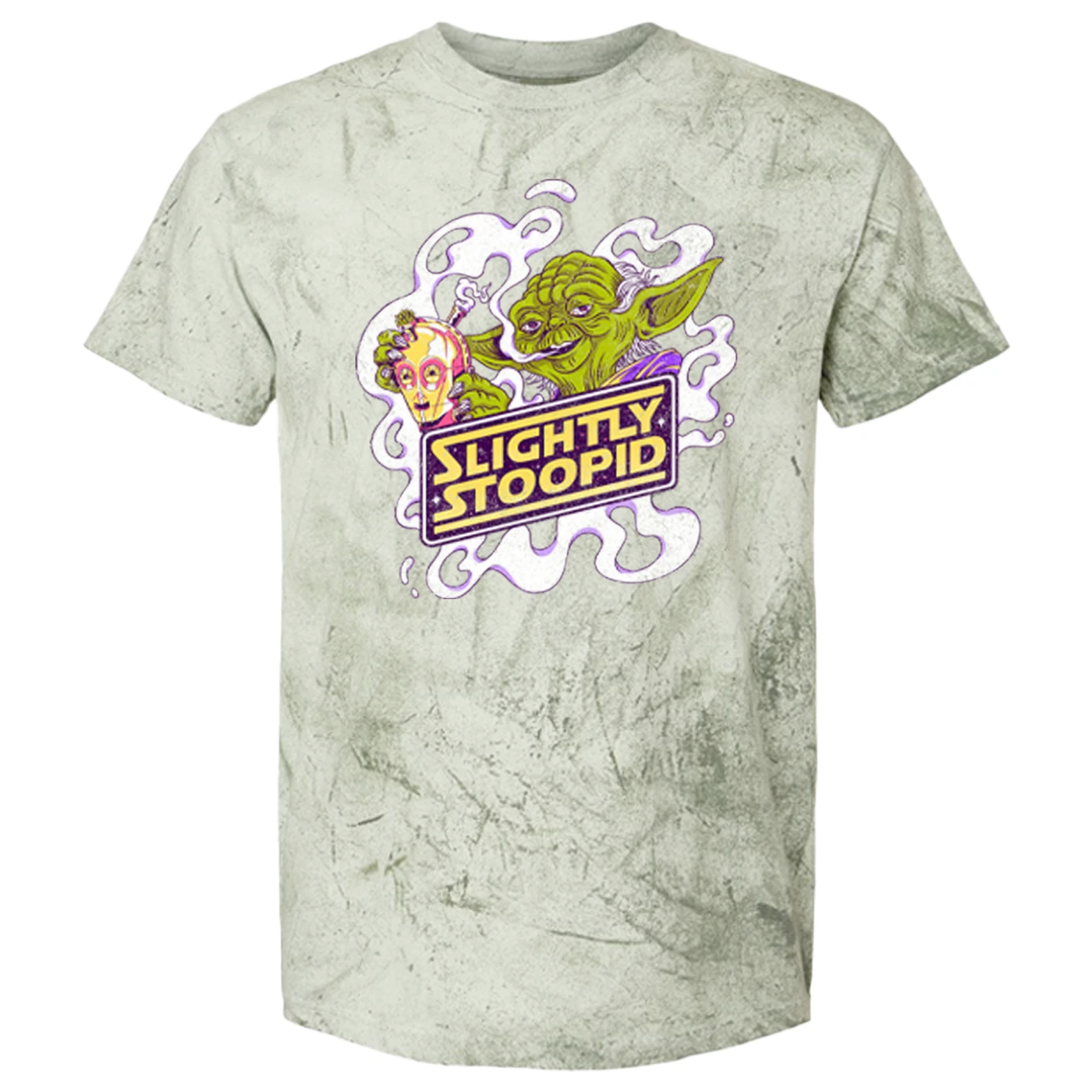 Slightly Stoopid Smoking Yoda Tie Dye Tee