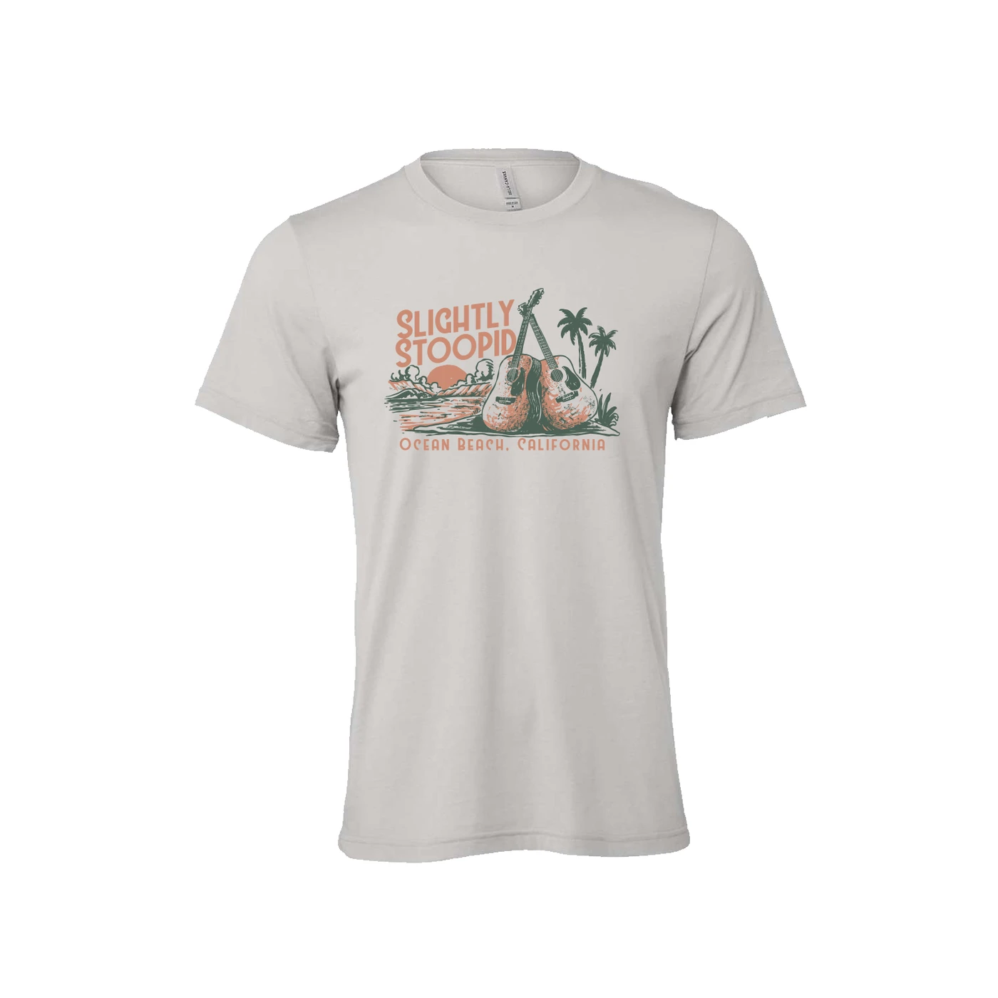 Slightly Stoopid Acoustic Beach Athletic Grey Tee