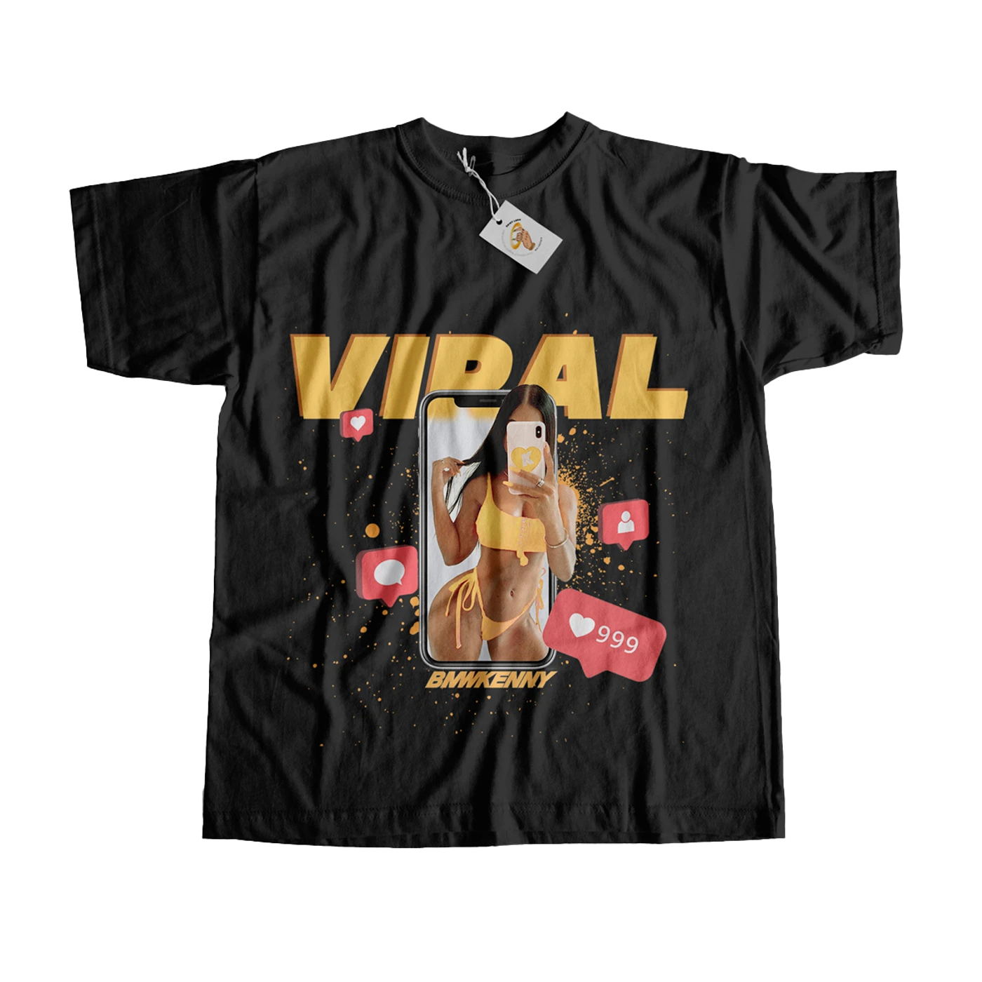 BMW KENNY Viral Black Tee