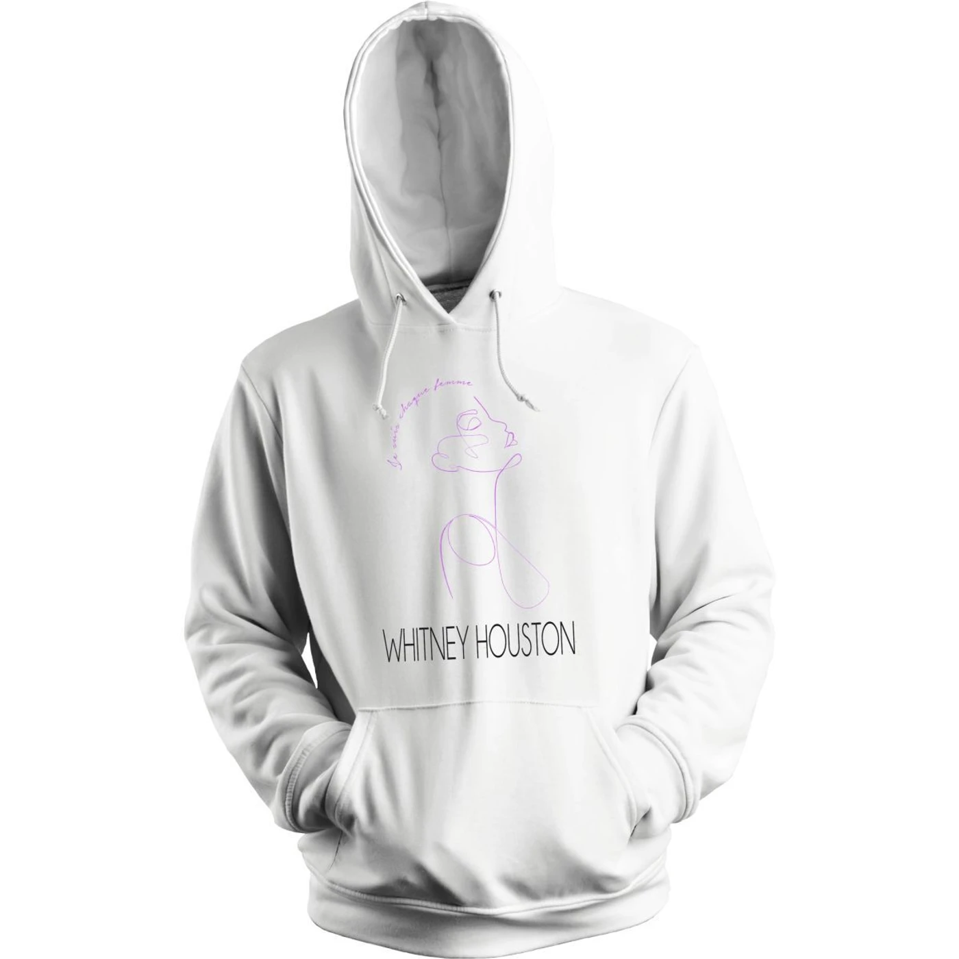 Whitney Houston French Femme Pullover Hoodie