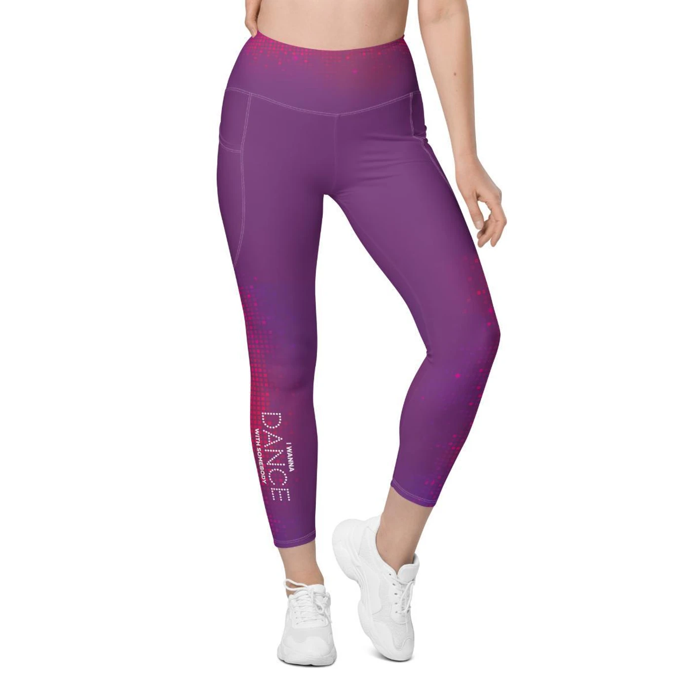 Whitney Houston I Wanna Dance With Somebody Pocket Legging | Fuchsia