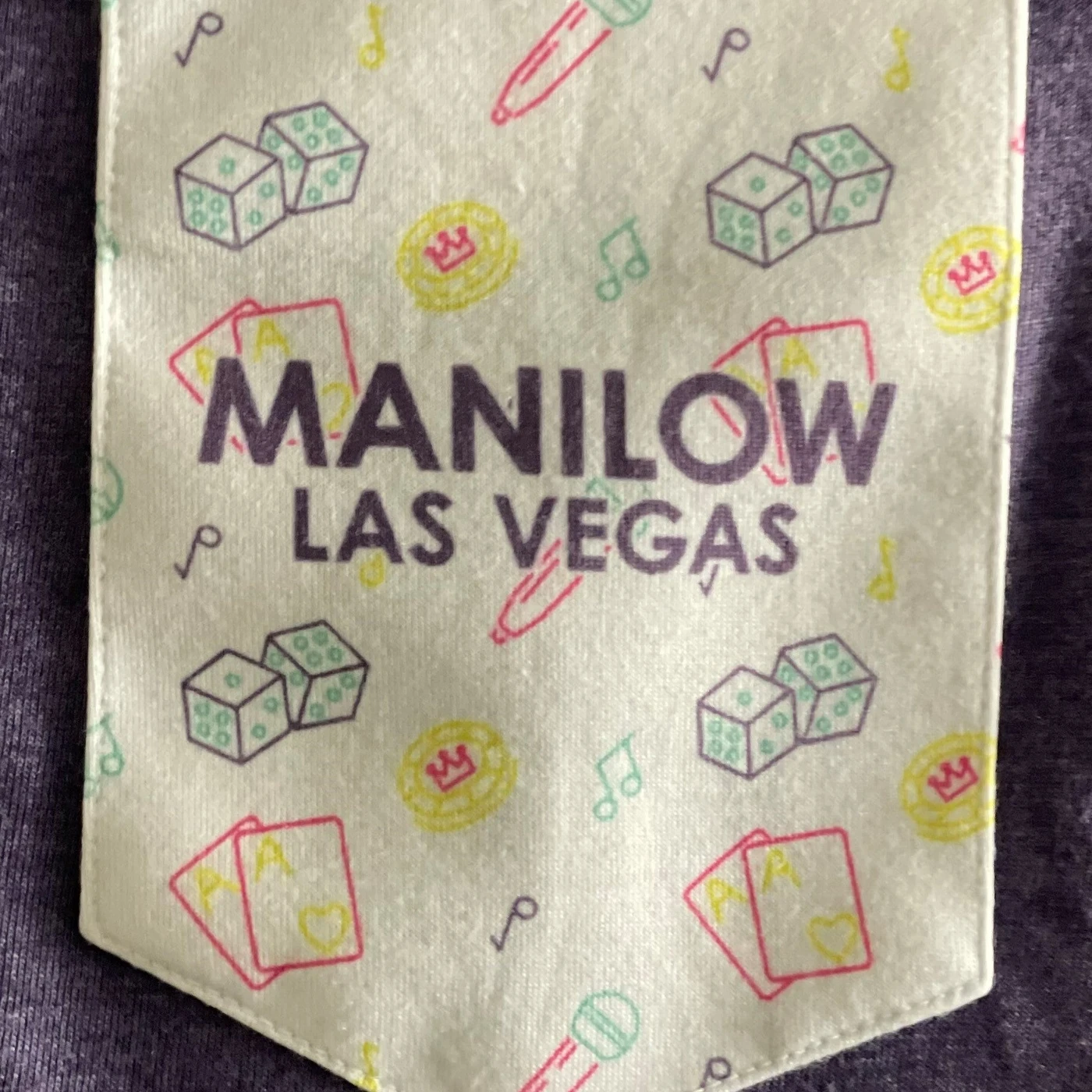 Barry Manilow MANILOW Vegas Pattern Pocket Tee