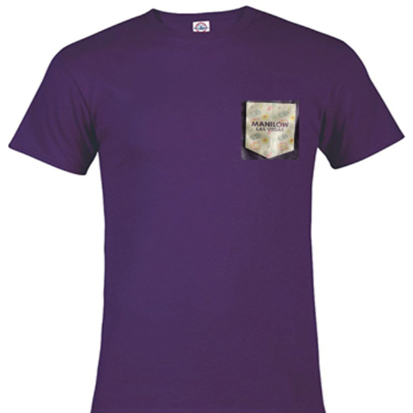 Barry Manilow MANILOW Vegas Pattern Pocket Tee