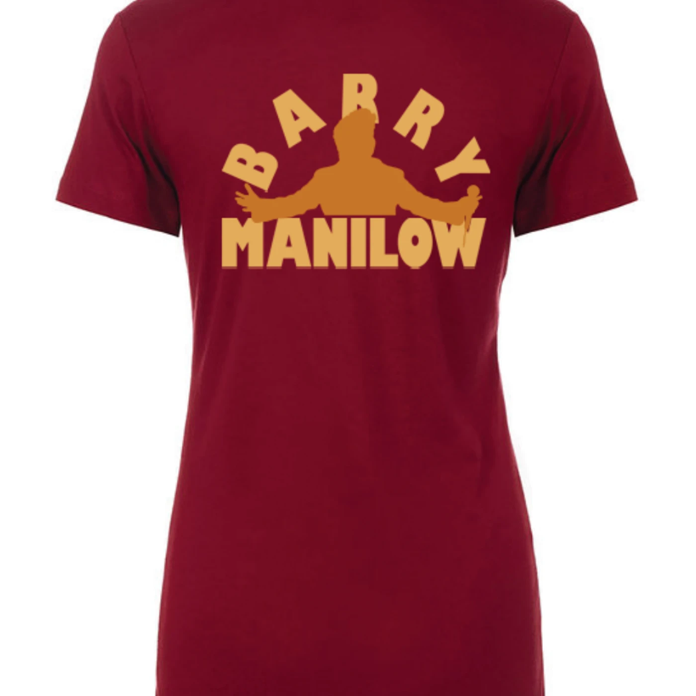 Golden Barry Manilow Maroon Tee