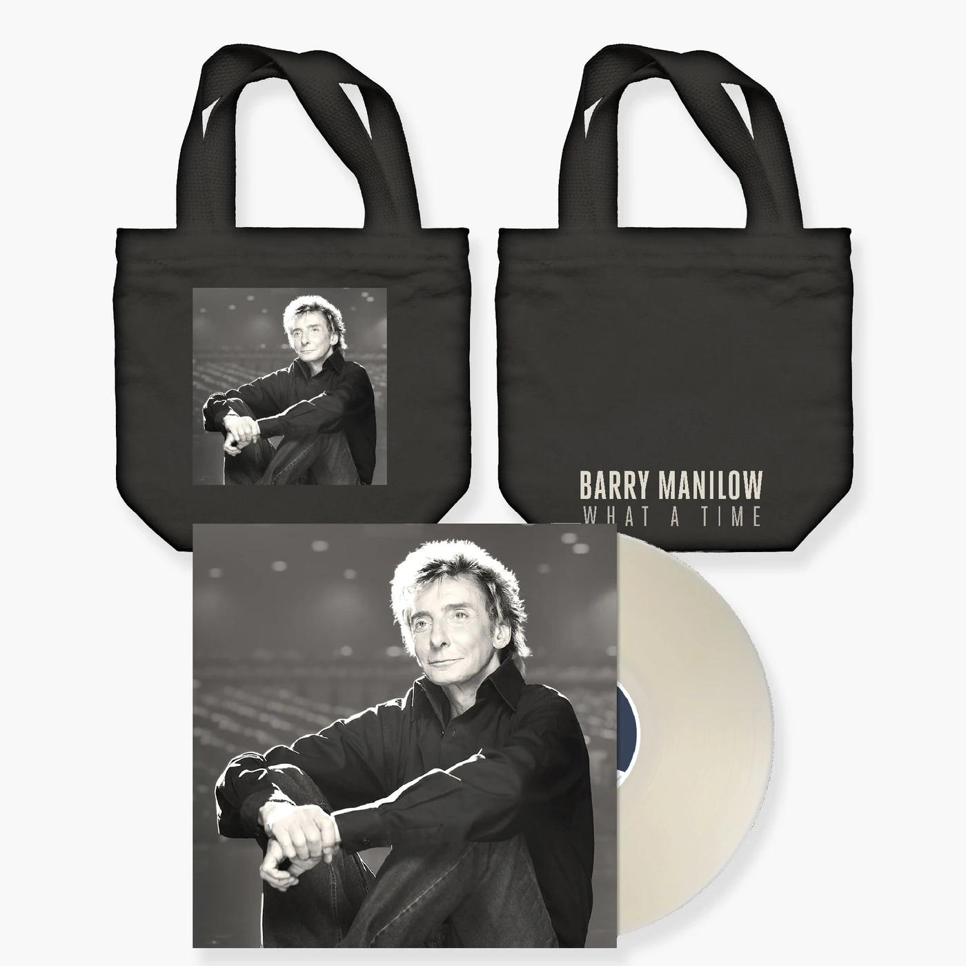 Barry Manilow What A Time Tote + 2 Disc Vinyl Fan Pack