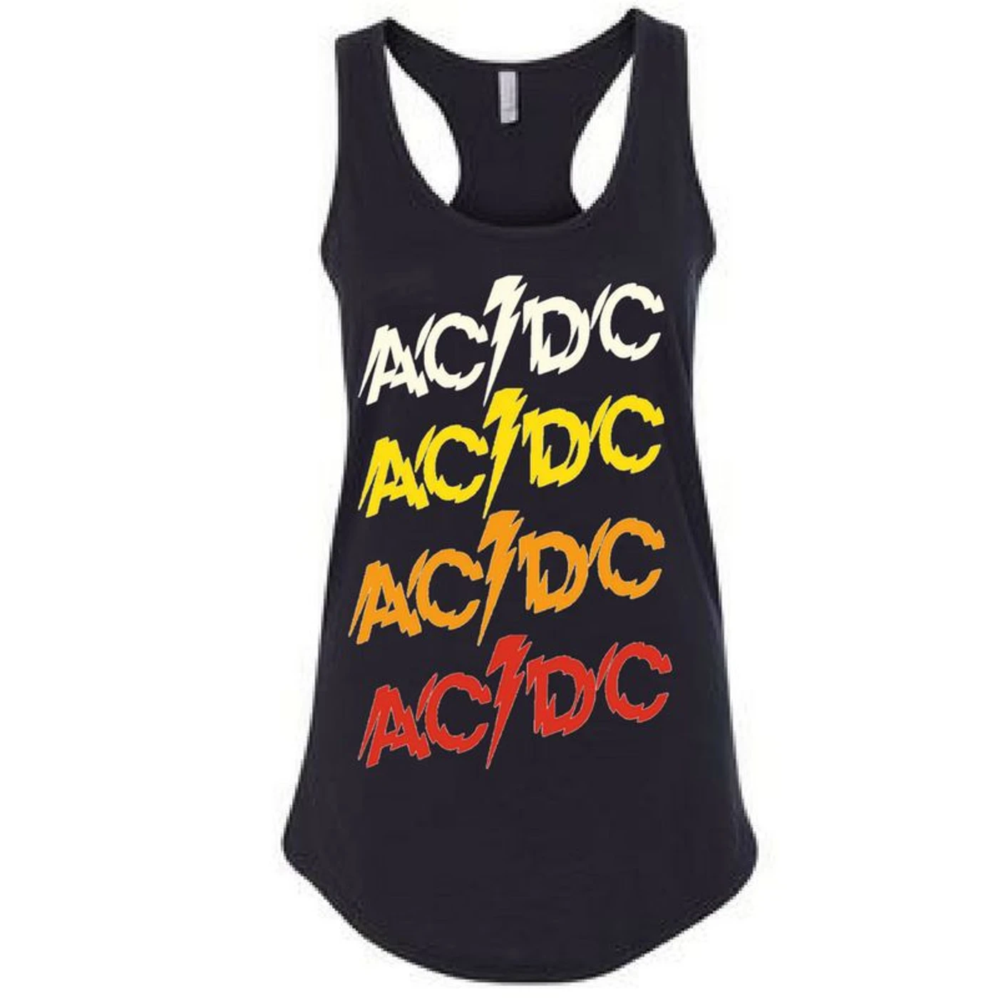 AC/DC Women's Powerage Repeating Logo Racerback Tank